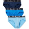 Evolve Men's Sport Mesh 3 Pack No Show Briefs