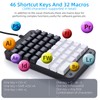 Koolertron One Handed Mechanical Gaming Keyboard with 32 Macro Keys,