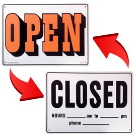 American Plastic Sign Board OPEN/CLOSED Open Close Double Sided Plate American Miscellaneous Goods American Miscellaneous Goods Setagaya Base Sign Interior Store Supplies