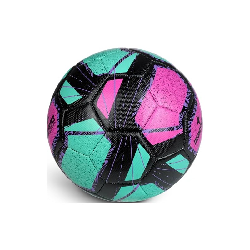 Derbystar Street Soccer v22 Green / Pink / Black, orange