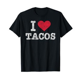 Trendy Vintage I Love Tacos Gift T-Shirt