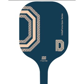 MOCREE 2025 InitialForce Apex Series USAPA Approved Pickleball Paddle – Carbon Fiber with Big Sweet Spot | Lightweight for Beginners & Small Hands | Unique Alphabet Design, Letter D