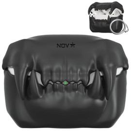 Novastar Compatible with Airpods Pro 2nd Generation Case Cover - Tigertooth Design for Airpods Pro Case Cover - Cool Silicone Protective Case for Airpods Pro 2 Case with Keychain (Black)