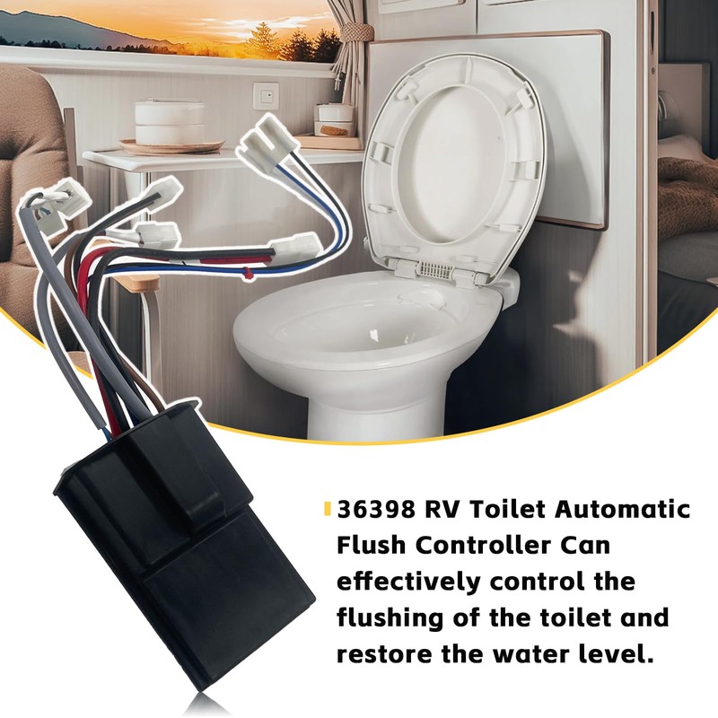 36398 RV Toilet Automatic Flush Controller Compatible with Tecma Silence
