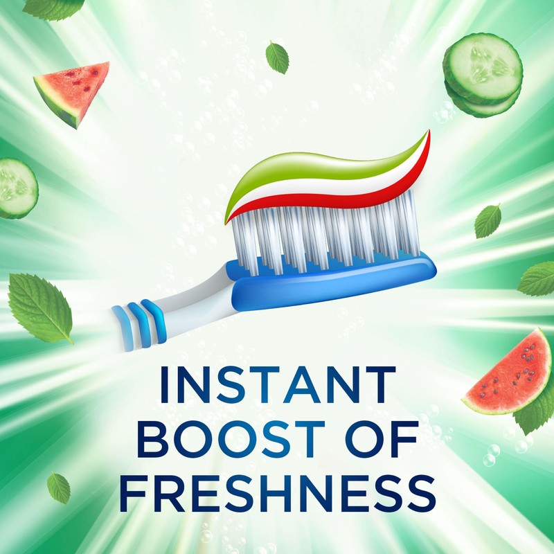Aquafresh Senses Refreshing Watermelon, Cucumber & Mint Toothpaste 75 ml