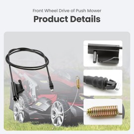 Drive Cable Assembly Fit for Briggs and Stratton Platinum and Snapper Lawn Mower Troy Bilt TB200 TB210 TB430 RM410, Front Wheel Drive of Push Mower Replace 703562 746-04728 946-04728A 746-04728