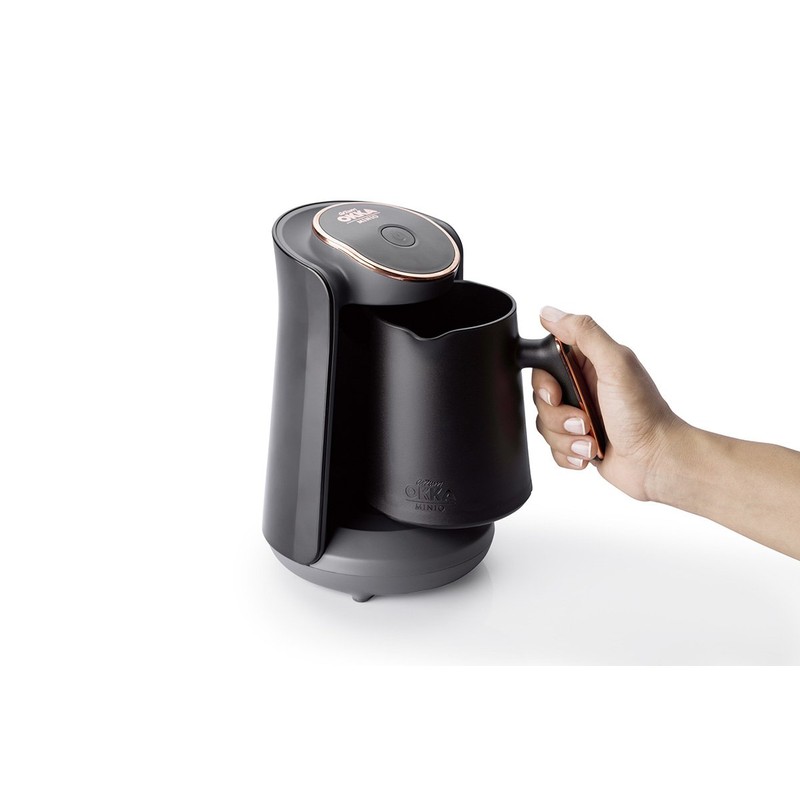 Arzum Okka OK004-K Okka Minio Turkish/Greek Coffee Machine, Compact, Black/Silver