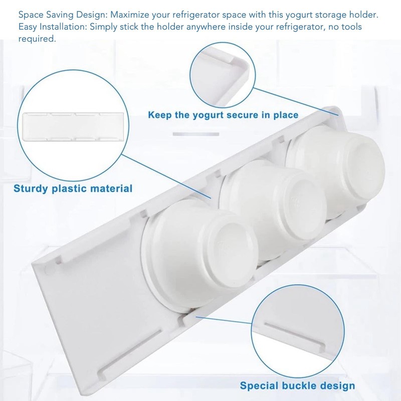 Zerodis Yogurt Organizer for Fridge Yogurt Fridge Organizer 4 Fridge