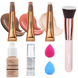 PHOERA Foundation, Contour Beauty Wand(# 103 Warm peach)