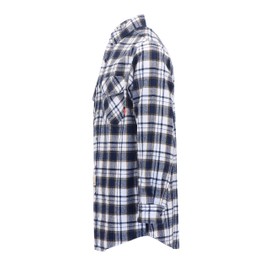 BOCOMAL FR Shirts for Men Flannel Plaid 8.5oz Heavyweight Fire Retardant/Flame Resistant Welding Jacket