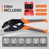 iCrimp Rachet Crimping Tool Set, Quick Change Jaws for Open