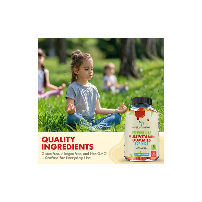 Gomitas Multivitamínicas Premium Para Niños 60 Gomitas