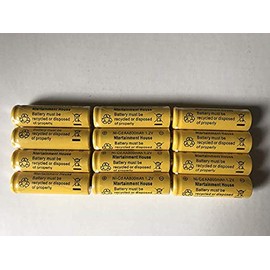 12 Piece Set AA NiCd Ni-Cd 800mAh 1.2V Rechargeable Battery for Solar Lights