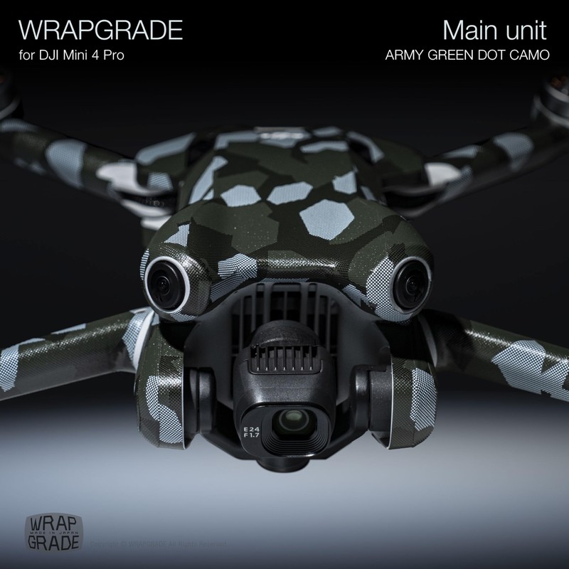 WRAPGRADE Skin Stickers Compatible with DJI Mini 4 Pro |