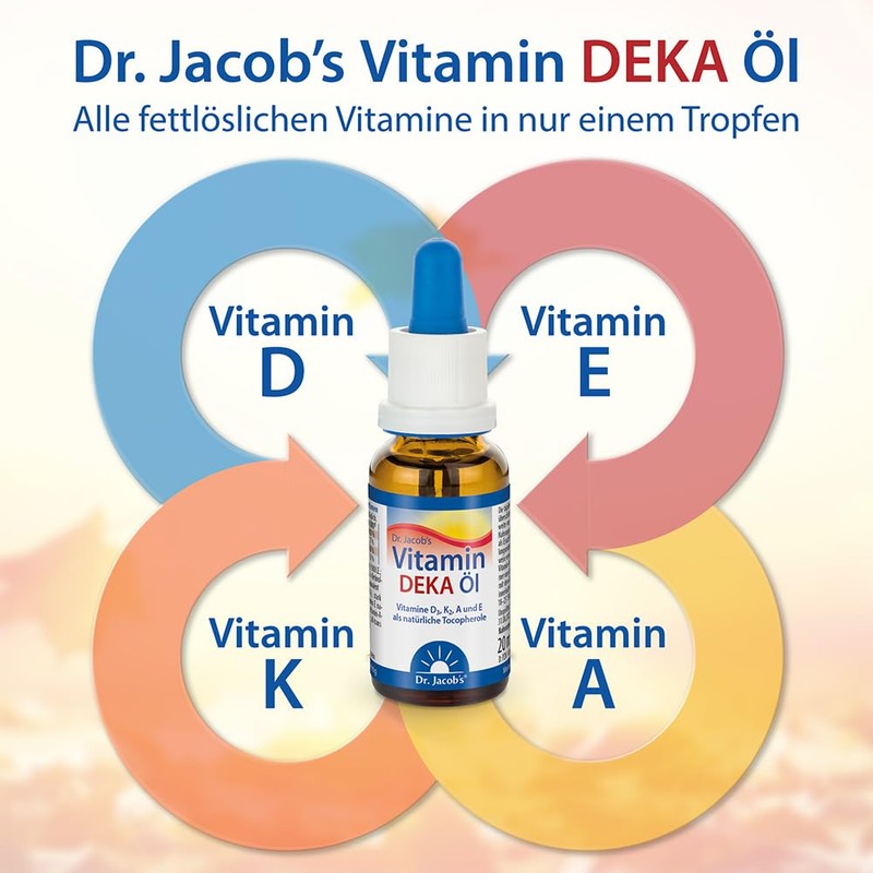 Dr. Jacob's Vitamin DEKA Oil 20 ml | Vitamin A,