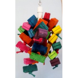 For Birds Sake Toys Macaw Toy ~ Cockatoo Toy ~ Kiwi's Kindling - Large Bird Toy - Wood  Bird Toy