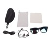 ASHATA Smart Audio Glasses, Open Ear Wireless Bluetooth Sunglasses with