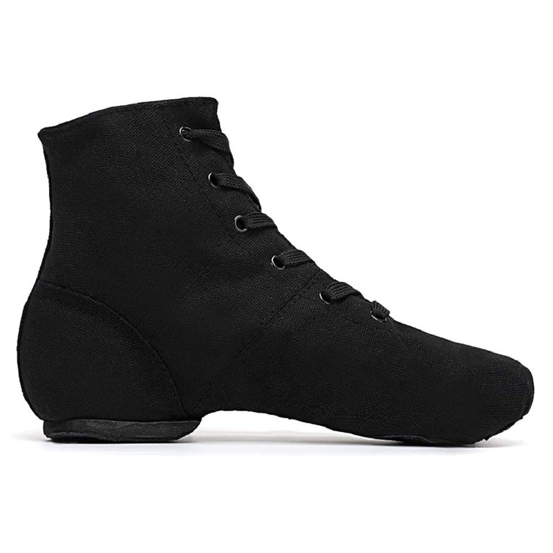 Smithmelody Canvas Jazz Dance Boots Ballet Dancing Sneakers for Adult