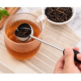 304 Stainless Steel Tea Infuser for Loose Leaf Tea – Rotating Spherical Filter for Daily Tea Brewing
