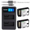 Kastar DMW-BLF19 Battery & LCD Dual Charger for Panasonic Lumix