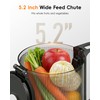 FORLIM Cold Press Juicer, 5.2" Large Feed Chute Fits Whole