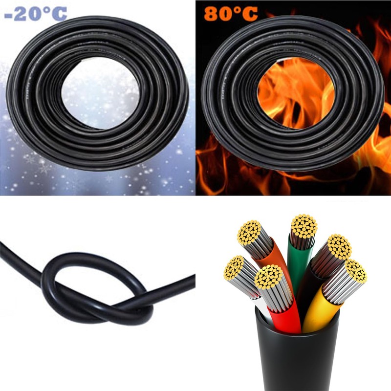 22 Gauge Wire, 6-Conductor Electrical Wire. 22 AWG Stranded Flexible