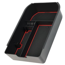 AUTOXBERT Center Console Organizer for 2024 2025 Toyota Land Cruiser 250 Accessories Armrest Tray Middle Console Dividers Storage Box Coin Holder