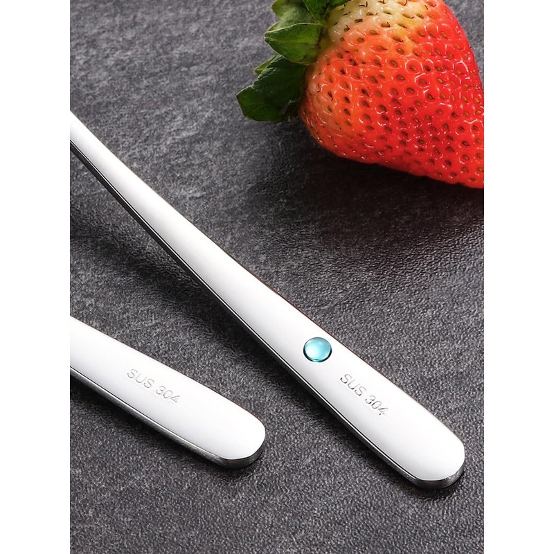 Csinos 304 Stainless Steel Spoon Shell Shape Flatware Spoon Dessert