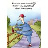 Stretching Jogger - Oatmeal Studios Funny 80th Birthday Card