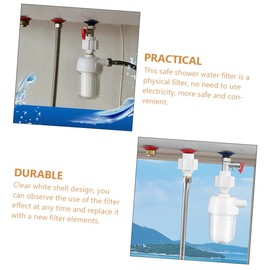 VILLFUL White Water Prefilter Anti-Scale Water Filter for Shower Heads Washing Machines Durable Material Reduces Sediment