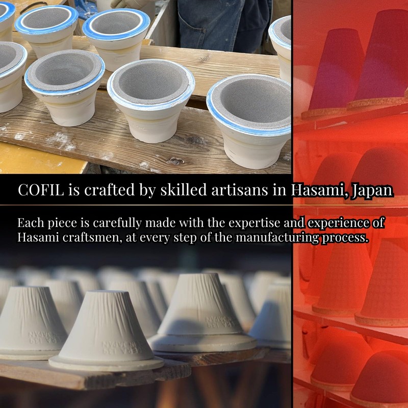 Ceramic Reusable Coffee Filter Dripper Paperless Sustinable Mt. Fuji Made