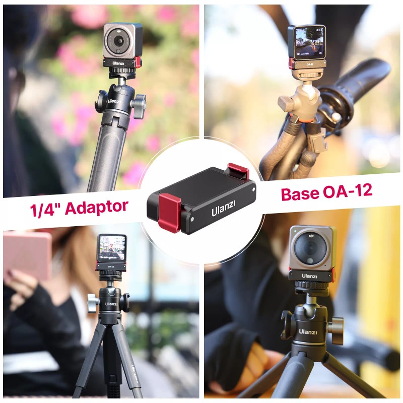 For DJI Ulanzi OA-12 Magnetic Suction 1/4'' Quick-Release Base for