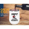 Snowboarding White Edition Wine Tumbler 12oz - Jumps - Ski