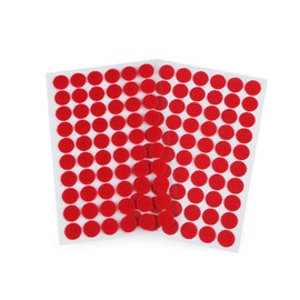 cyclingcolors Tondini Adesivi Tondo Adesivo Tondo Punti Autoadesivi Gancio Anello Nastro Puntini per Decorazioni da Parete Foto Oggetti Fai da te Artigianato 60 coppie 15mm, rosso