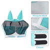 Andiker Maschera da mosche per cavalli con orecchie, morbida lycra,