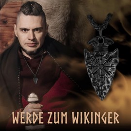 VIKING CRAFT Viking Necklace Men's Stainless Steel – 60 cm Viking Jewellery Chain Men – Viking Decoration, Viking Chain, Viking Gifts for Men Jewellery, LARP, Stainless Steel