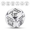 5 PCS Food Decision Date Decision Dice Set, Metal Dice