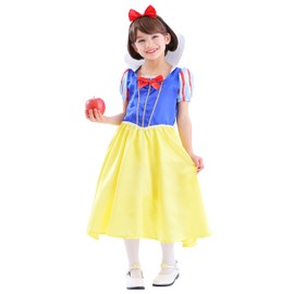 Party City 4560320866527 Snow White Princess Kids Cosplay, US Kids Size 11 to 12 years old (140), Yellow