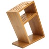 Bamboo Knife Holder Inclined Kitchen Knife Holder Multifunctional Bamboo Rack