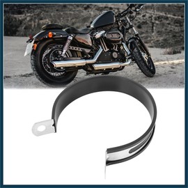 TUCKBOLD 100mm 3.94" Motorcycle Exhaust Band Joint Clamp Muffler Pipe Stainless Steel Silver Tone Automotive Parts