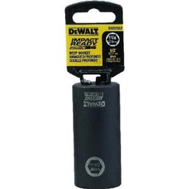 DEWALT DW22952 1-1/16-Inch IMPACT READY Deep Socket for 1/2-Inch Drive