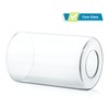 Skelang Clear Lip-less Glass Lamp Shade, Cylindrical Light Cover with