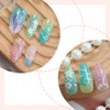 ONPRESS 30Pcs Summer Shell Press on Nails Medium Almond Fake