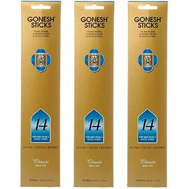 GONESH Incense Sticks Classic Series No. 14 Set of 3 (Incense) 20 Sticks