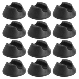 TEHAUX 16pcs Hairpin Leg Protector Feet Caps - Non-Slip Table Feet Covers for Hairpin Legs, Black Silicone Furniture Pads for Table & Chair Leg Protection