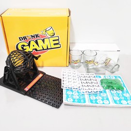 zhiyu&art decor Deluxe Bingo Game Set with Wheel Cage, Bingo Balls, Master Board, Bingo Cards, and Colorful Chips - Bingo Games for Adults Large Group