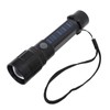 LED Flashlight Zoomable 3 Light Modes USB Or Solar Charge
