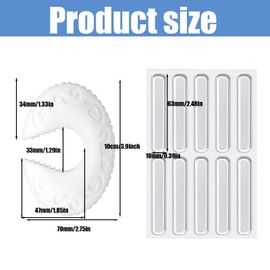 2 PackDoor Slam Stopper, Anti Door Slam with 30 Door Finger Guards, Foam Door Stopper for Kids, Baby Door Safety Finger Protector, Door Silencer for Child Proofing