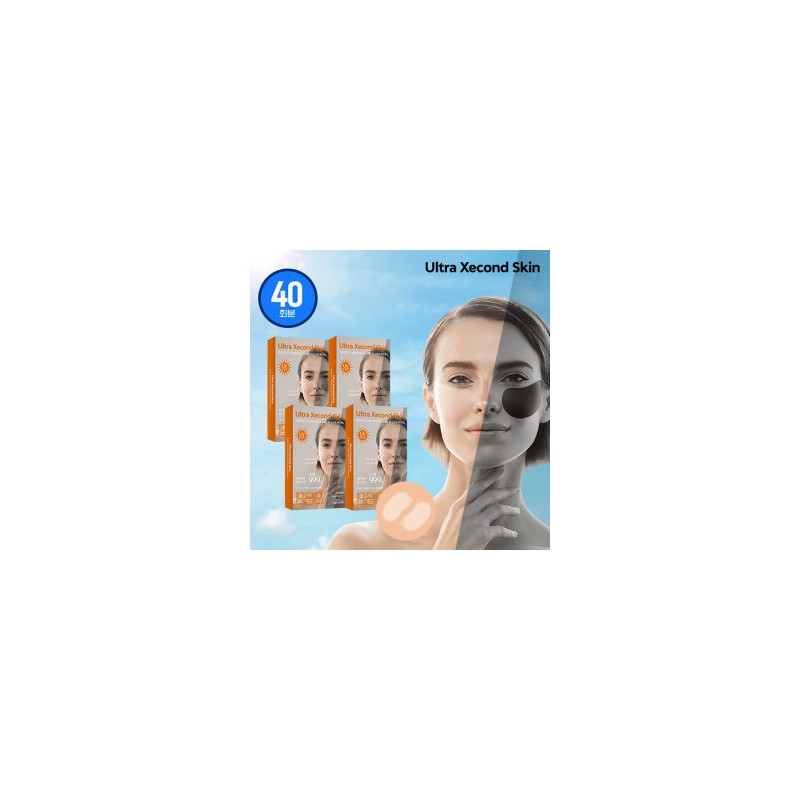 Ultra Second Skin Perfect Nude Transparent Sun Patch, 40 servings
