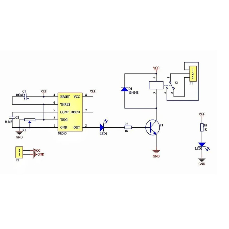 HiLetgo 5pcs NE555 DC 12V Delay Timer Switch Adjustable Module